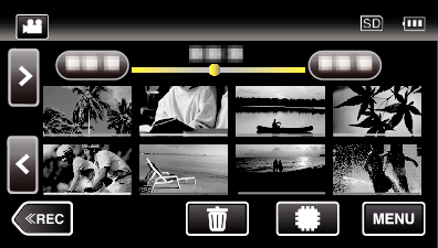 Tap MOVIE REC(line) (no-mark)